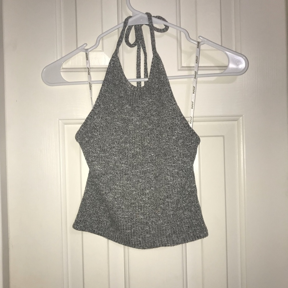 Knitted halter tank